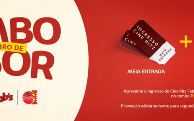 🎬🍔 Combo Meia é Dobro de Sabor!