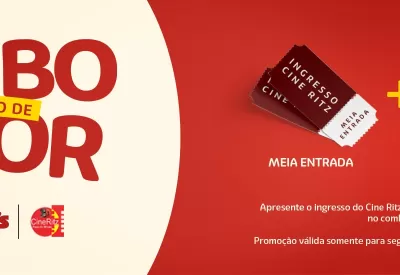 🎬🍔 Combo Meia é Dobro de Sabor!