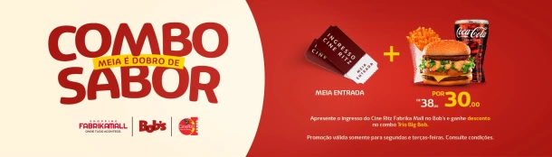 🎬🍔 Combo Meia é Dobro de Sabor!